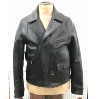 JOHNSON BROS Goatskin Leather Sports Jacket LOT1510 R BLACK