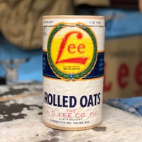 Vintage Lee ROLLED OATS Box