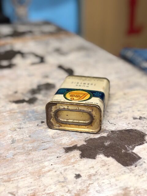Vintage Lee PURE TURMERIC Tin Can | Shank Cloth