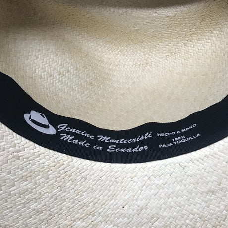 EL SOMBRERO W-Name Panama Hat LOT1563  NATURAL/TRICOLORE