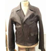 JOHNSON BROS Goatskin Leather Sports Jacket LOT1510 BROWN