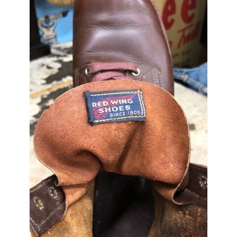 超激レア OLD REDWING VINTAGEワークブーツ 青タグ ※片足のみ 超激レア OLD REDWING VINTAGEワークブーツ 青タグ ※片足のみ - メルカリ