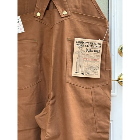 DURA-BILT 3 SERIES Low Back Overalls 32-LB BROWN DUCK