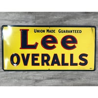 Vintage Lee OVERALLS TIN SIGN