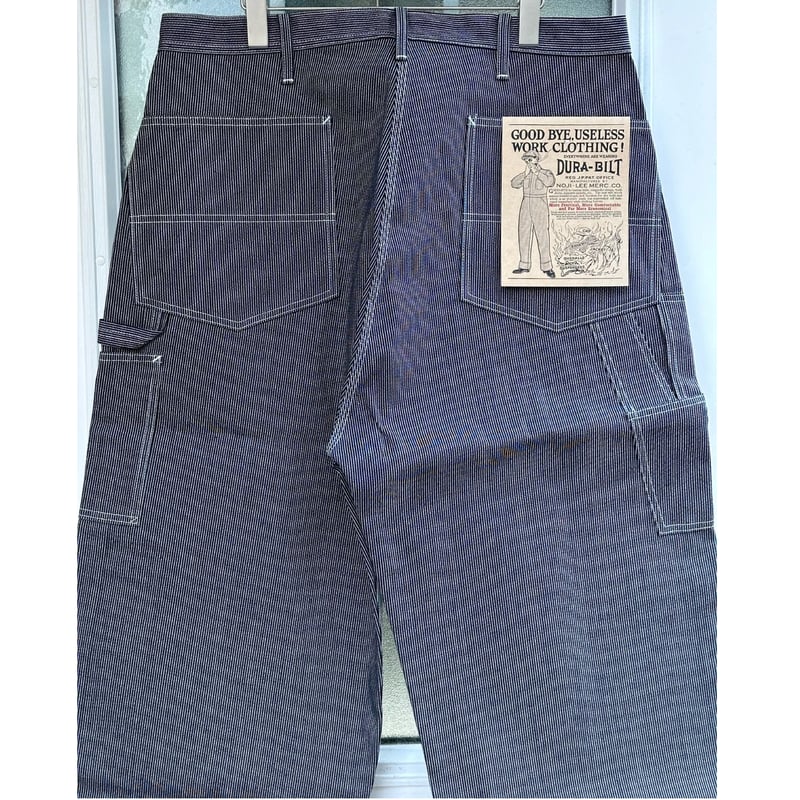 DURA-BILT PAINTER PANTS 26-W 8oz PIN STRIPE | S