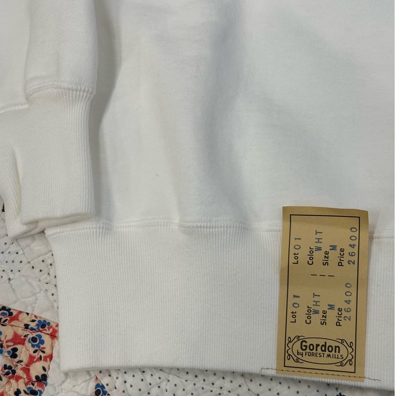 Gordon Double V Freedom Sleeve Sweat VINTAGE WH