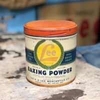 Vintage Lee BAKING POWDER Tin Can