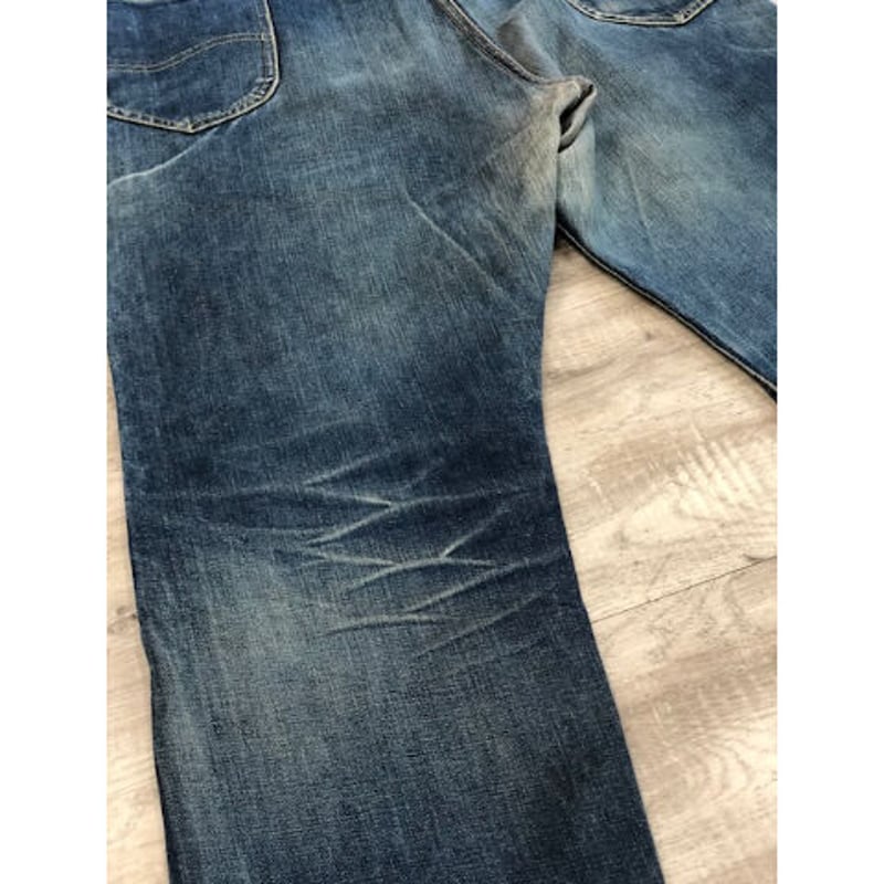 60s USA 製　Lee 101z サイド黒タグ　当て布　鬼ヒゲ　ハチノス28 60s USA 製 Lee 101z サイド黒タグ 当て布 鬼ヒゲ ハチノス28