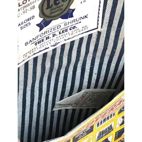 Vintage Lee C97SB Express Stripe Overalls DEAD STOCK NOS