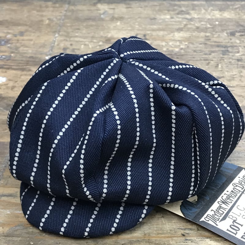 Buddy Lee Doll Casquette INDIGO DOT WABASH STRI