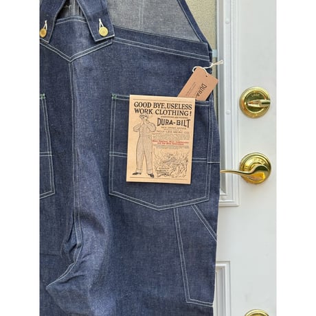 DURA-BILT 3 SERIES Low Back Overalls 31-LB 10oz DENIM
