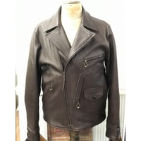 JOHNSON BROS Goatskin Leather Sports Jacket LOT1510 BROWN