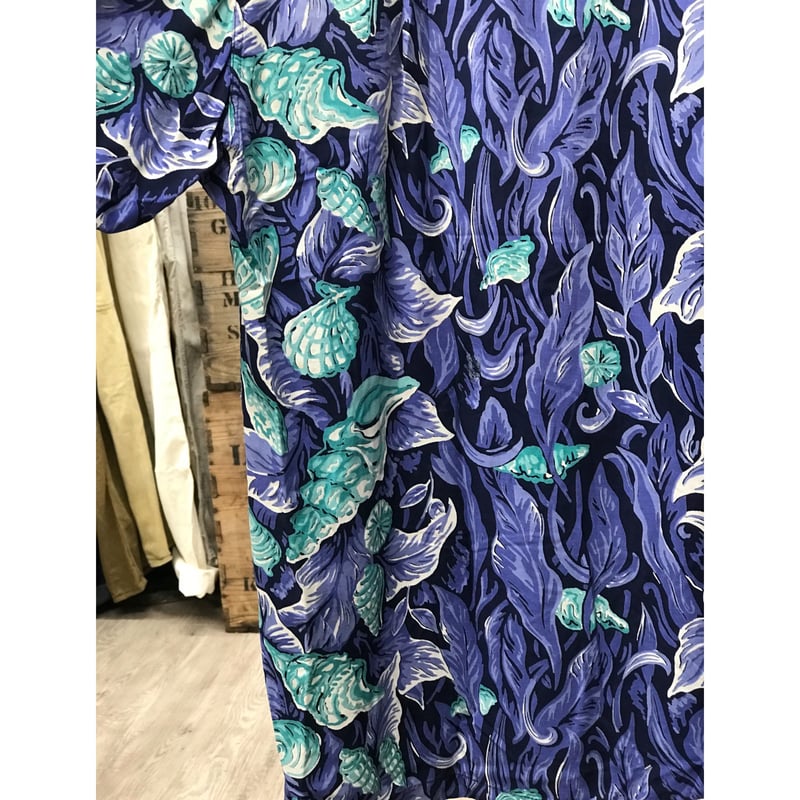 60s Vintage HAWAII製 malihini アロハシャツ M 魚 60s Vintage HAWAII製 malihini アロハシャツ M 魚