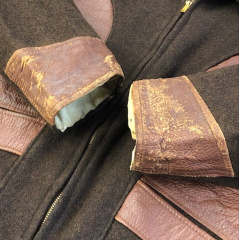 Vintage WOOL LEATHER Sports Jacket | Shank Clot Vintage WOOL LEATHER Sports Jacket | Shank Clot