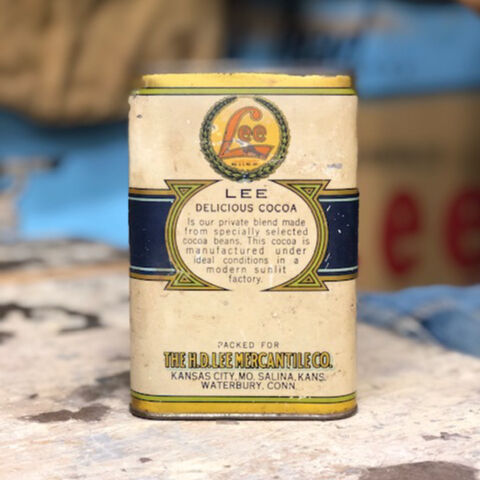 40s〜vintage Lee 看板実物食品缶
