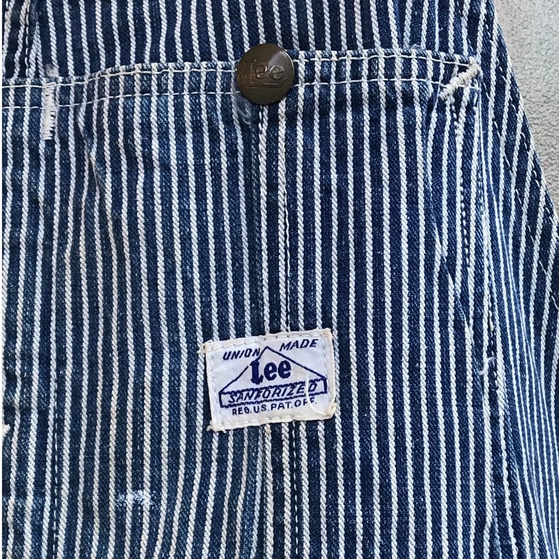Vintage Lee 98SB Hickory Overalls | Shank Cloth
