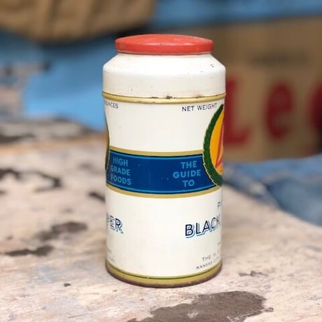 Vintage Lee BLACK PEPPER Tin Can