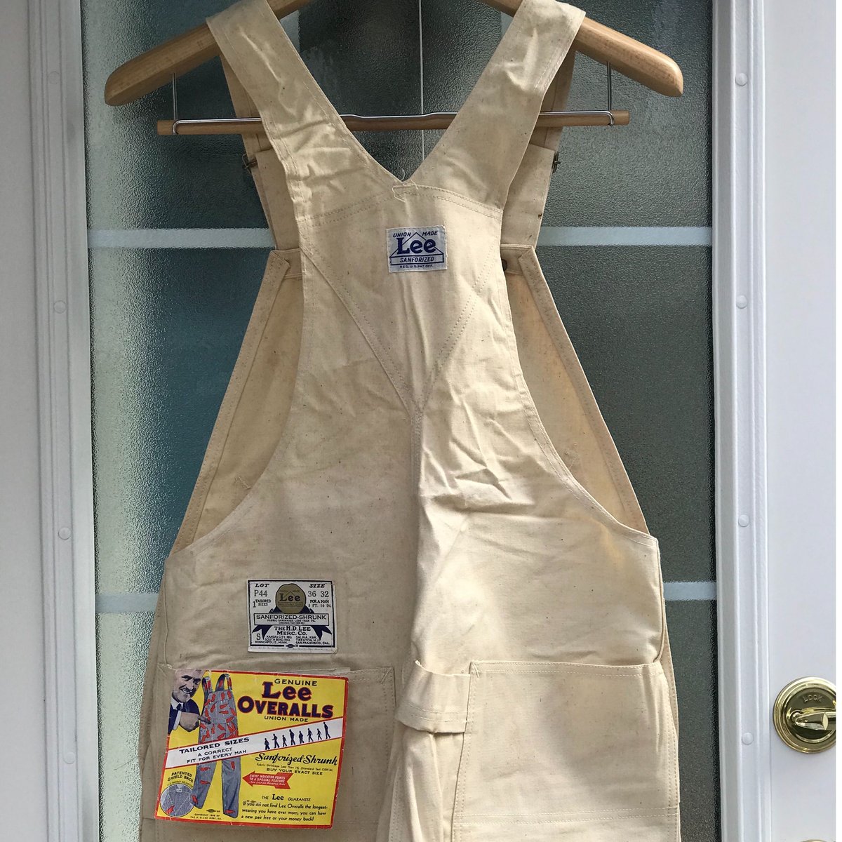 Vintage Lee WW2 S P44 Off White Overalls DEAD S