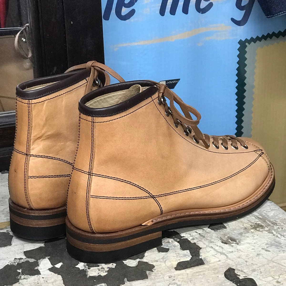 Classical Lineman Boots LOT1034 NATURAL | Shank