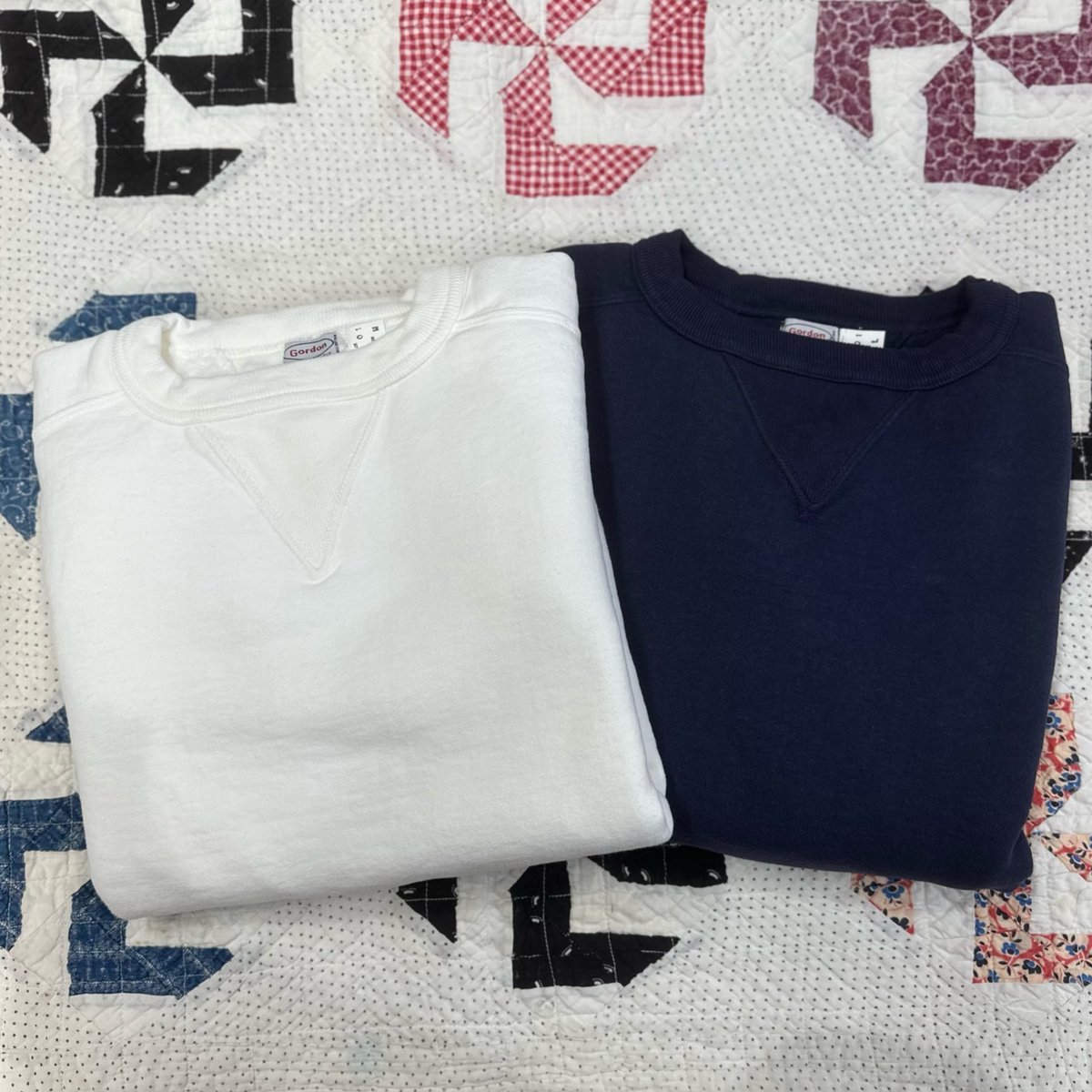 Gordon Double V Freedom Sleeve Sweat VINTAGE WH