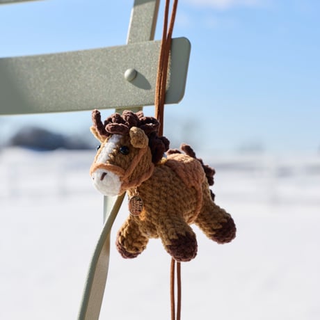 Amigurumi Horse Leather Strap Charm