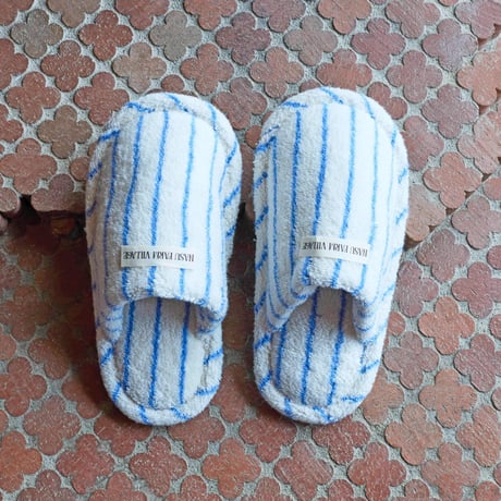 Cotton Striped Slippers