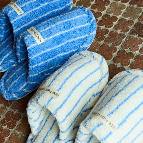 Cotton Striped Slippers