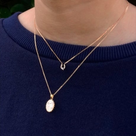 Star Diamond Horseshoe Necklace