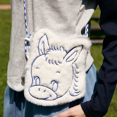 SABLE FLUFFY SHOULDER POUCH