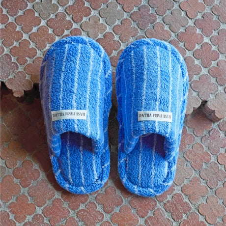 Cotton Striped Slippers