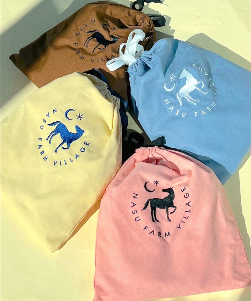 カラーロゴ巾着 | NASU FARM VILLAGE ONLINE STORE