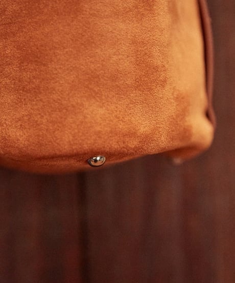 Farm Logo Suede Basket Bag