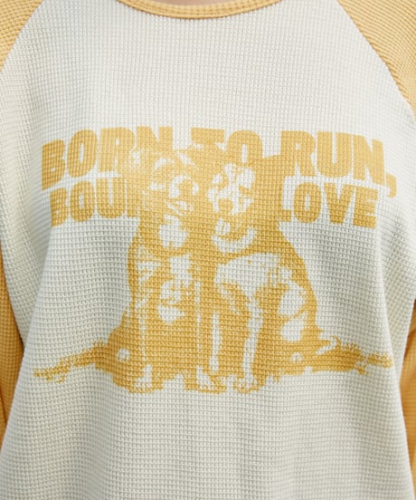 TWO DOGS WAFFLE RAGLAN TEE