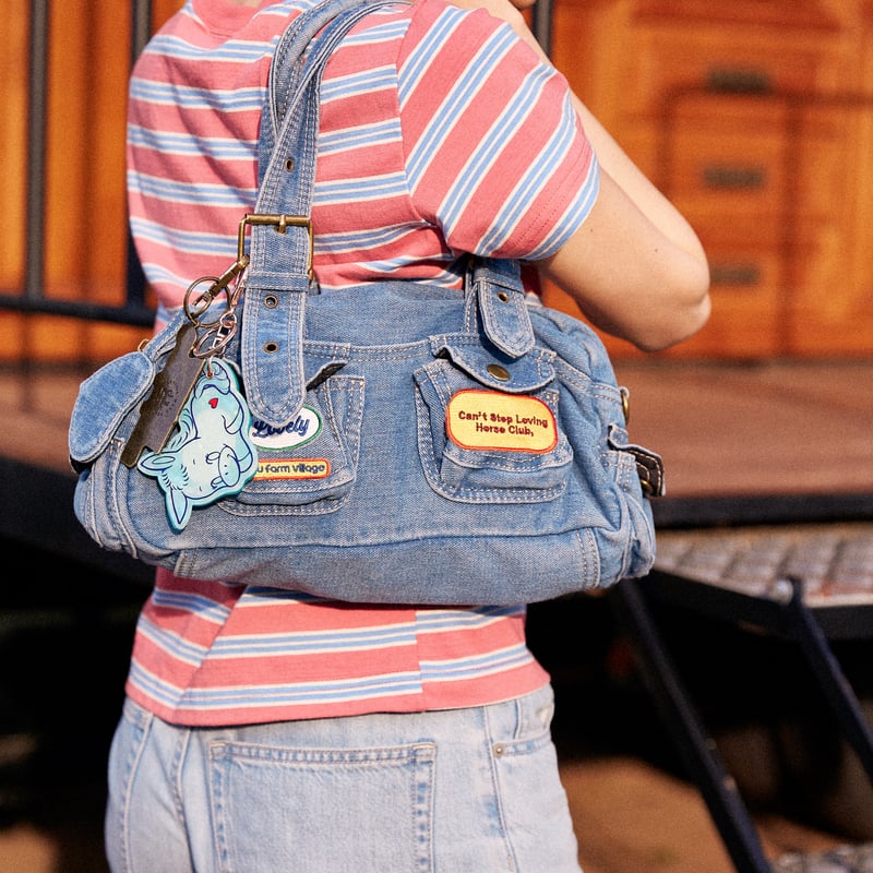 FARM DENIM SHOULDER BAG | NASU FARM VILLAGE ONL
