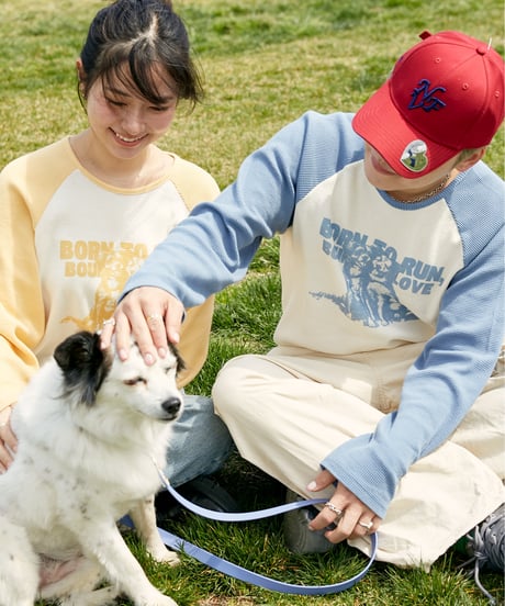 TWO DOGS WAFFLE RAGLAN TEE ※予約販売ページ