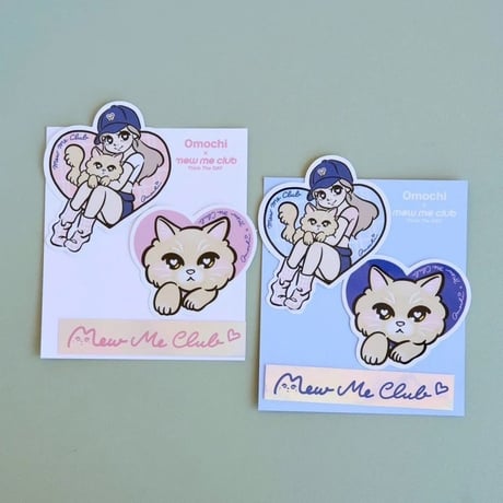 【Omochi × Mew Me Club Collaboration item】ステッカーセット