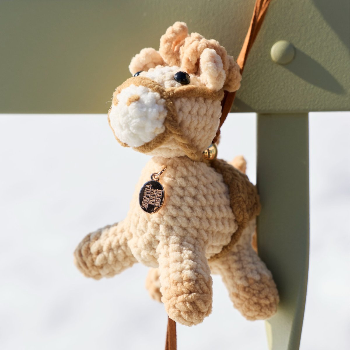 予約】 Amigurumi Horse Leather Strap Charm | NASU