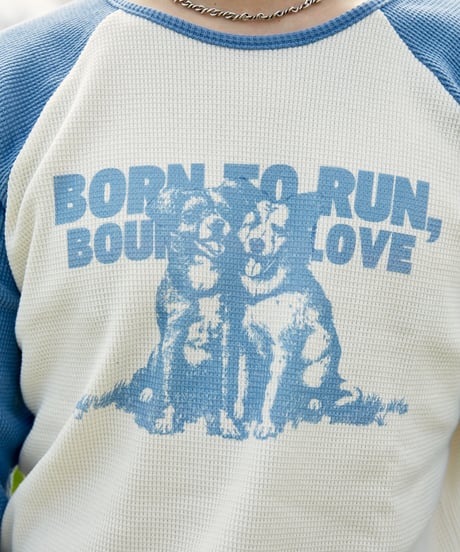 TWO DOGS WAFFLE RAGLAN TEE ※予約販売ページ
