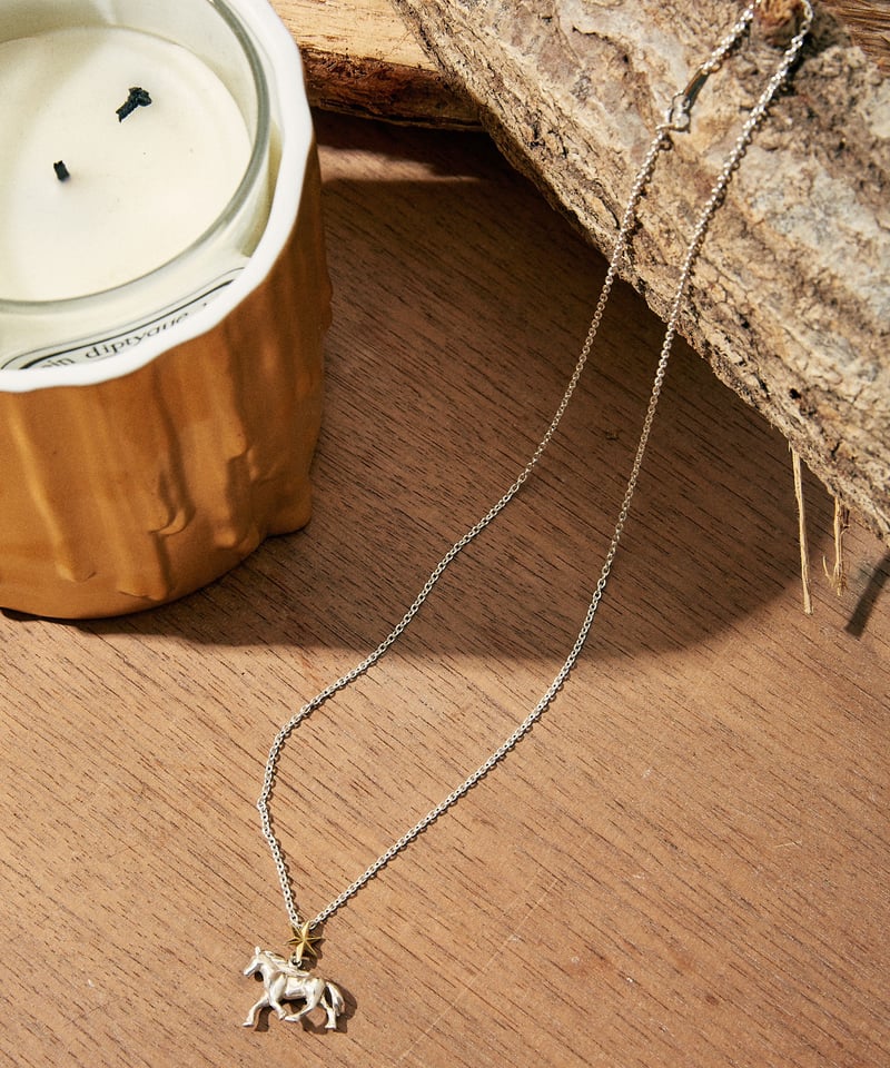 NASU FARM VILLAGE ネックレストップ ONE STAR HORSE SILVER NECKLACE TOP | NASU FARM