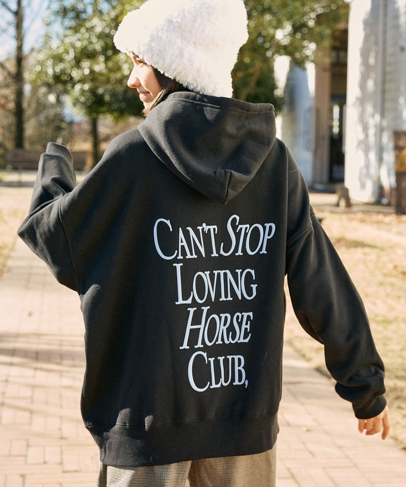 紗栄子さんパーカーCan't Stop Loving Horse Club