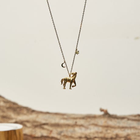 FARM LOGO HORSE SILVER NECKLACE