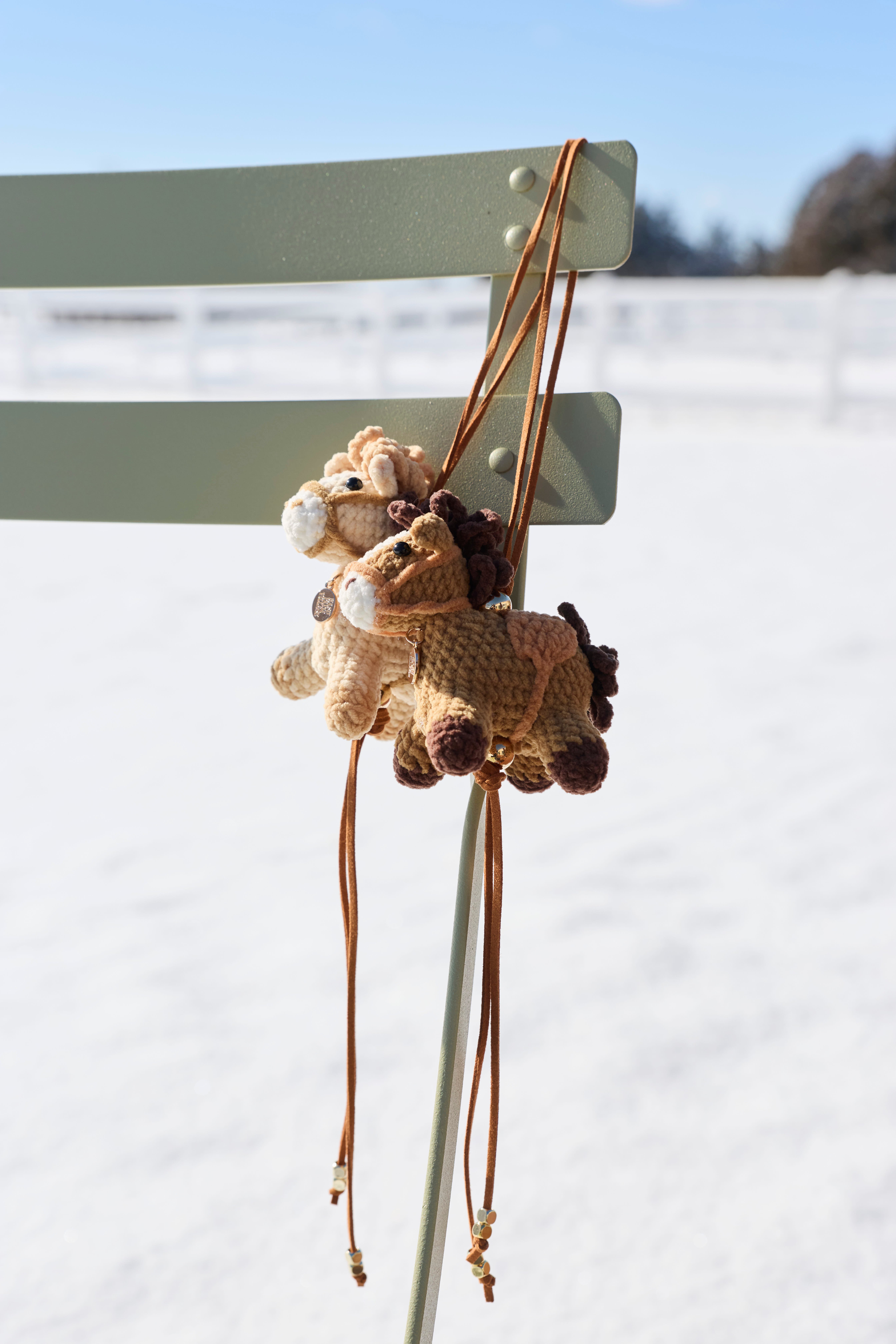 ハンドメイド　オリジナルチャーム【✯NaluっP✯様】 Amigurumi Horse Leather Strap Charm | NASU FARM