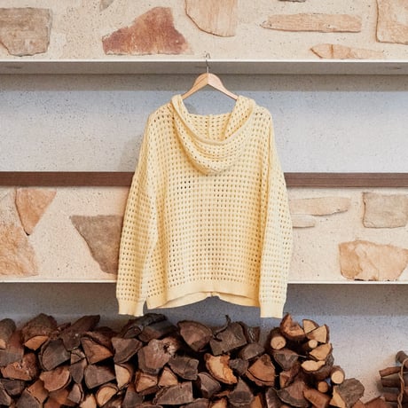 FARM FULL-ZIP SUMMER KNIT HOODIE