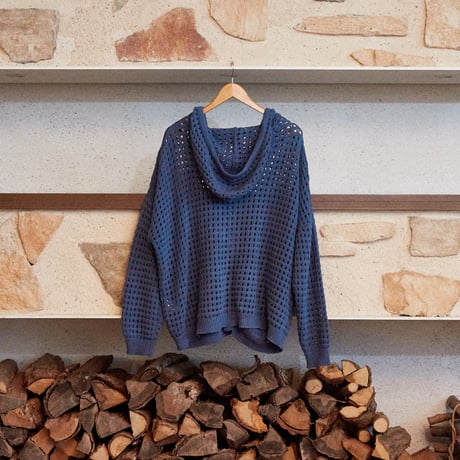 FARM FULL-ZIP SUMMER KNIT HOODIE