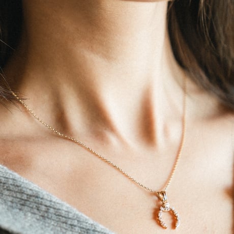 Diamond Horseshoe Necklace Top - Saeko edition -