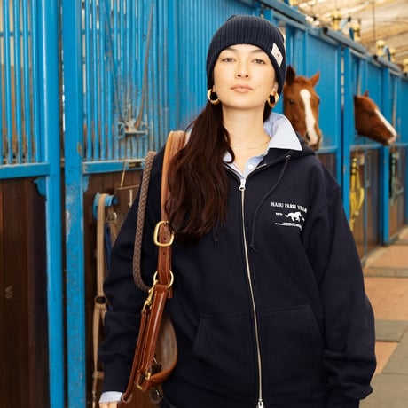 Horse Logo Heavyweight Fullzip Hoodie