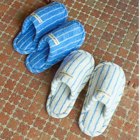 Cotton Striped Slippers