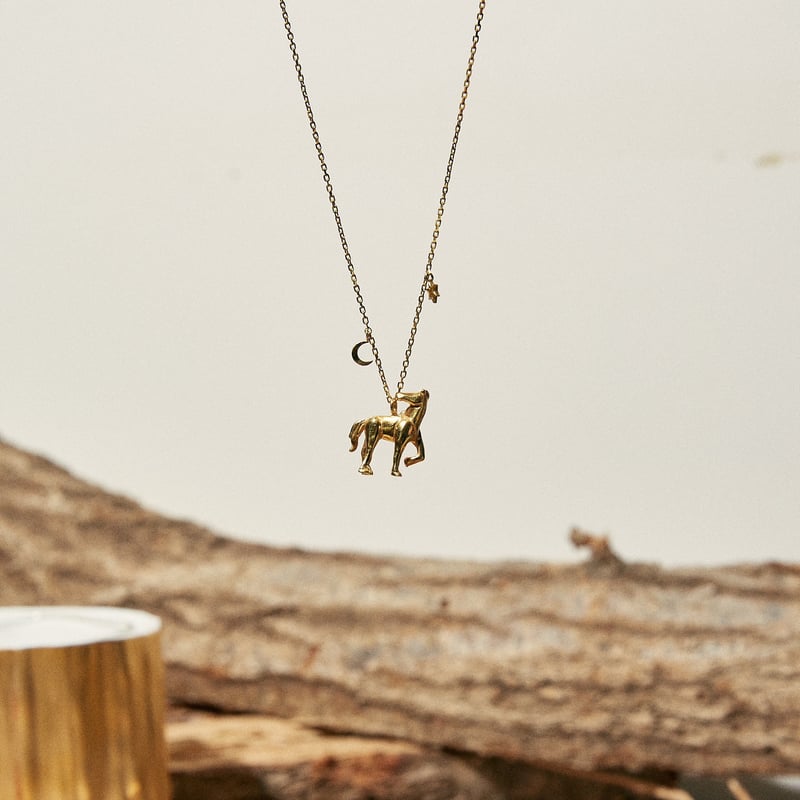 FARM LOGO HORSE SILVER NECKLACE | NASU FARM VIL