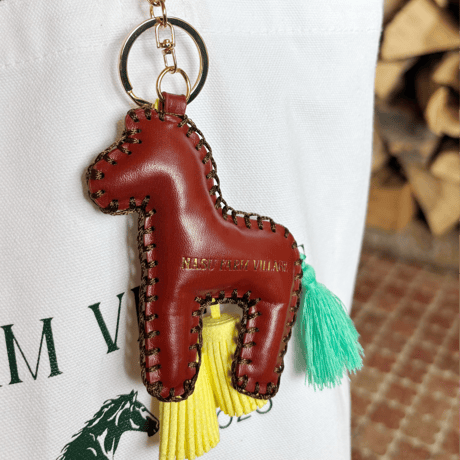 Horse Leather Tassel Keychain