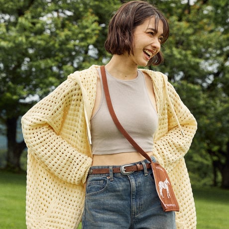 FARM FULL-ZIP SUMMER KNIT HOODIE